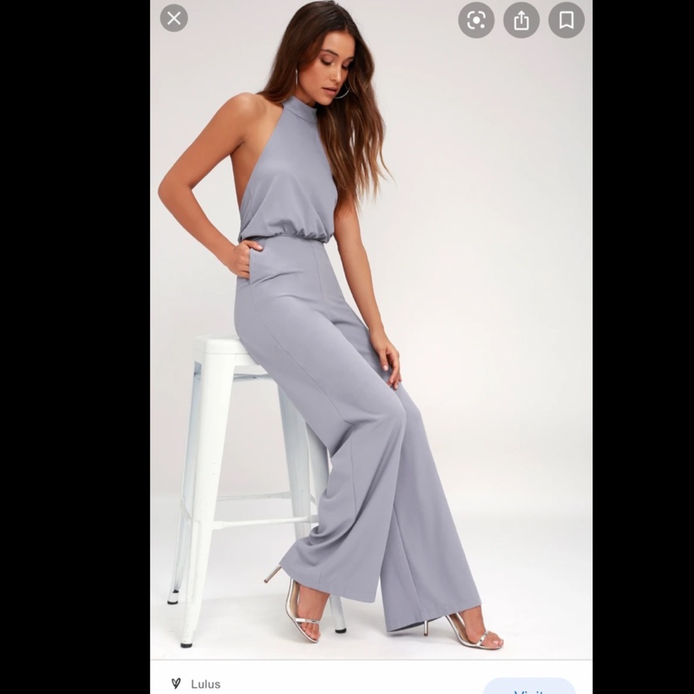 Lulu’s Lavender High Neck Jumpsuit